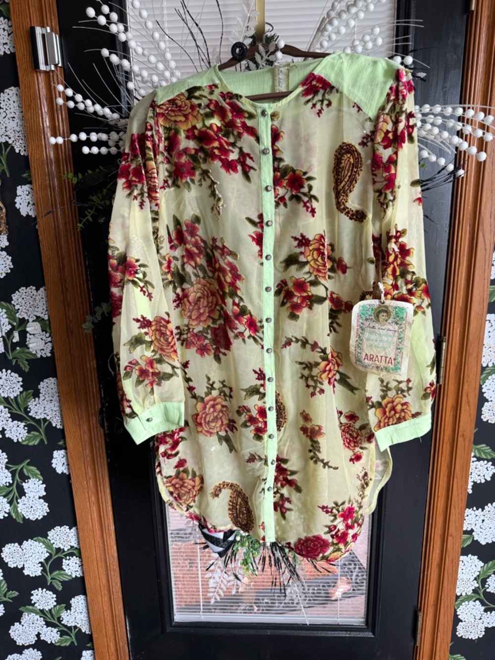 NWT- Aratta Dreamy Velvet Saige Tunic